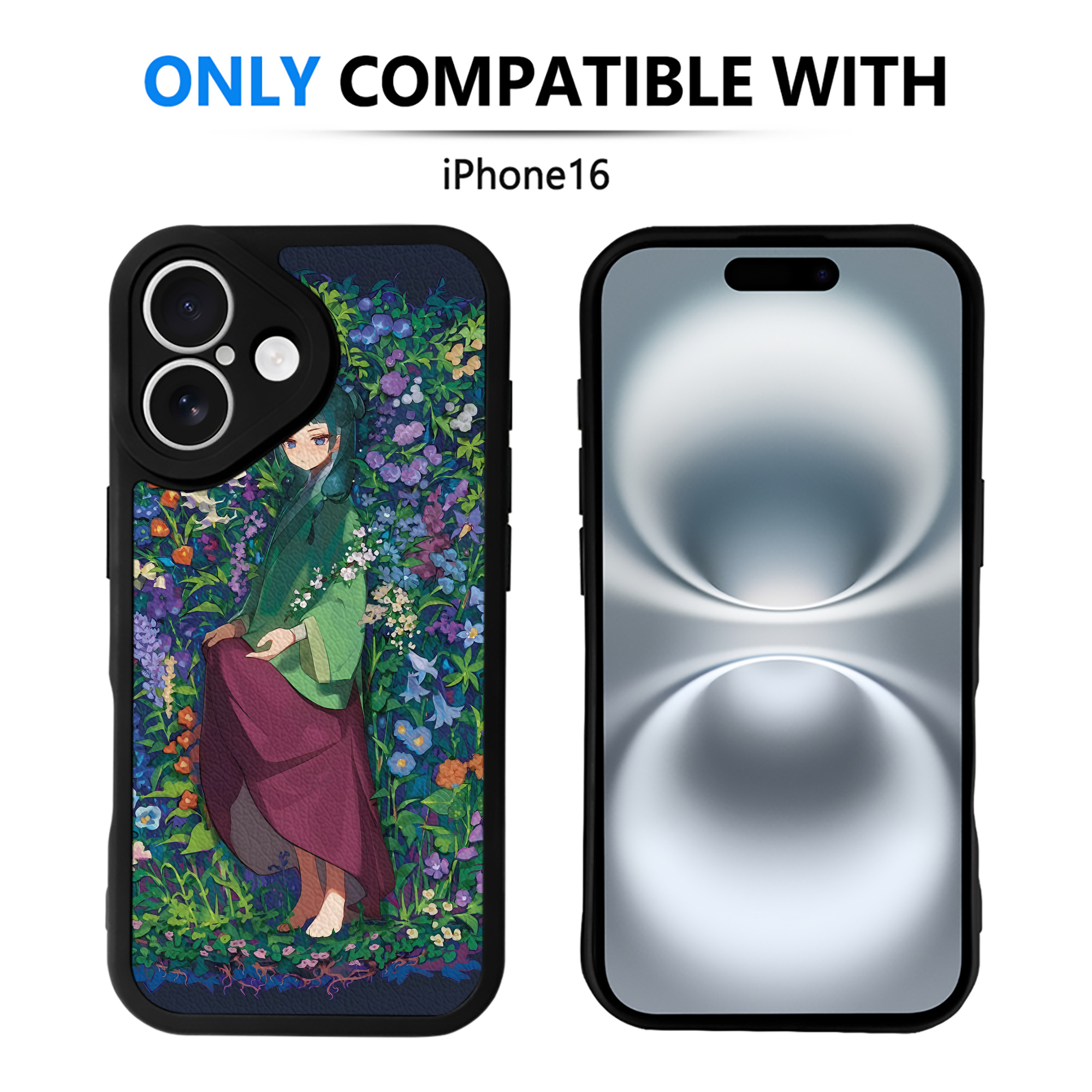 （画像用） 薬屋のひとりごと The Apothecary Diaries 【iPhone 16シリーズ対応】シリコンスマホケース（レザー調） 材質：シリコン